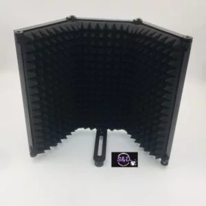 3 Panel Microphone Isolation Shield Acoustic Foam Sound Recording