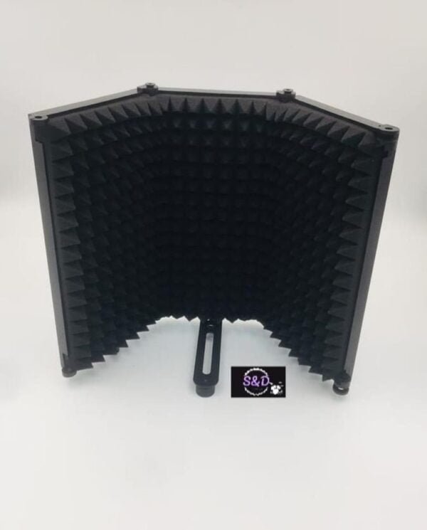 3 Panel Microphone Isolation Shield Acoustic Foam Sound Recording