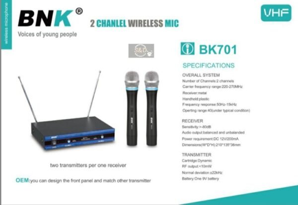 BNK 701 Wireless Microphone