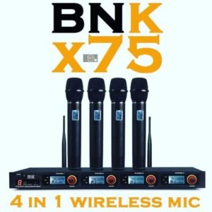 BNK X75 UHF Wireless Microphone System with 4 Mics