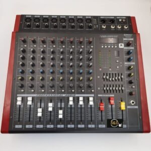 Red Omax 8 Channels Powered Mixer