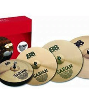 Sabian B8 Performance Set 14 Inch Hats 16 Inch Thin Crash 20 Inch Ride and a FREE 18 Inch Thin Crash